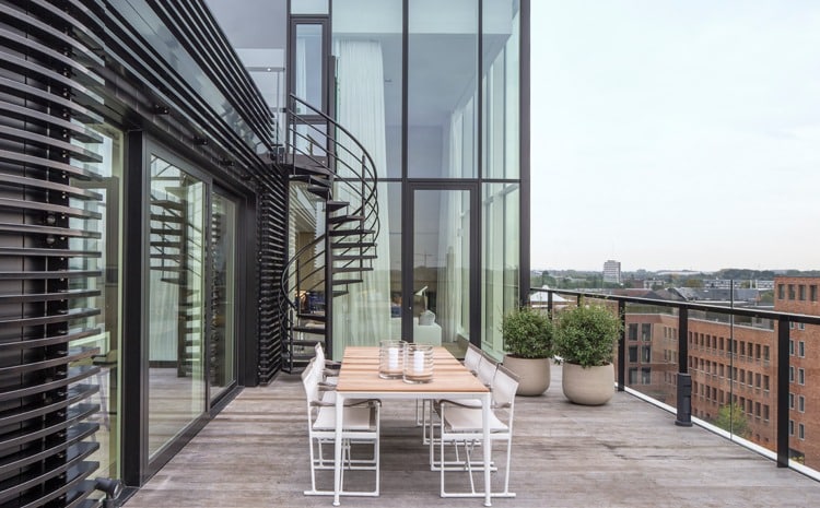 Aluminium buitenschrijnwerk ramen deuren glasgevel gevelbekleding Zuidzicht Hasselt projectbouw Schüco Corswarem