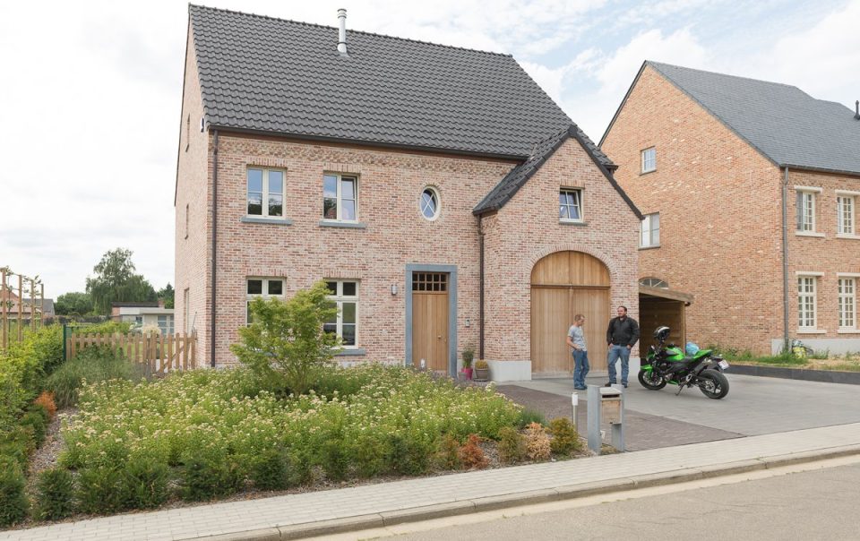 Aluminium buitenschrijnwerk ramen deuren woning Heverlee Schüco Corswarem