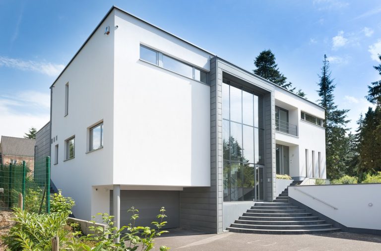 Aluminium buitenschrijnwerk ramen deuren woning Hasselt Schüco Corswarem