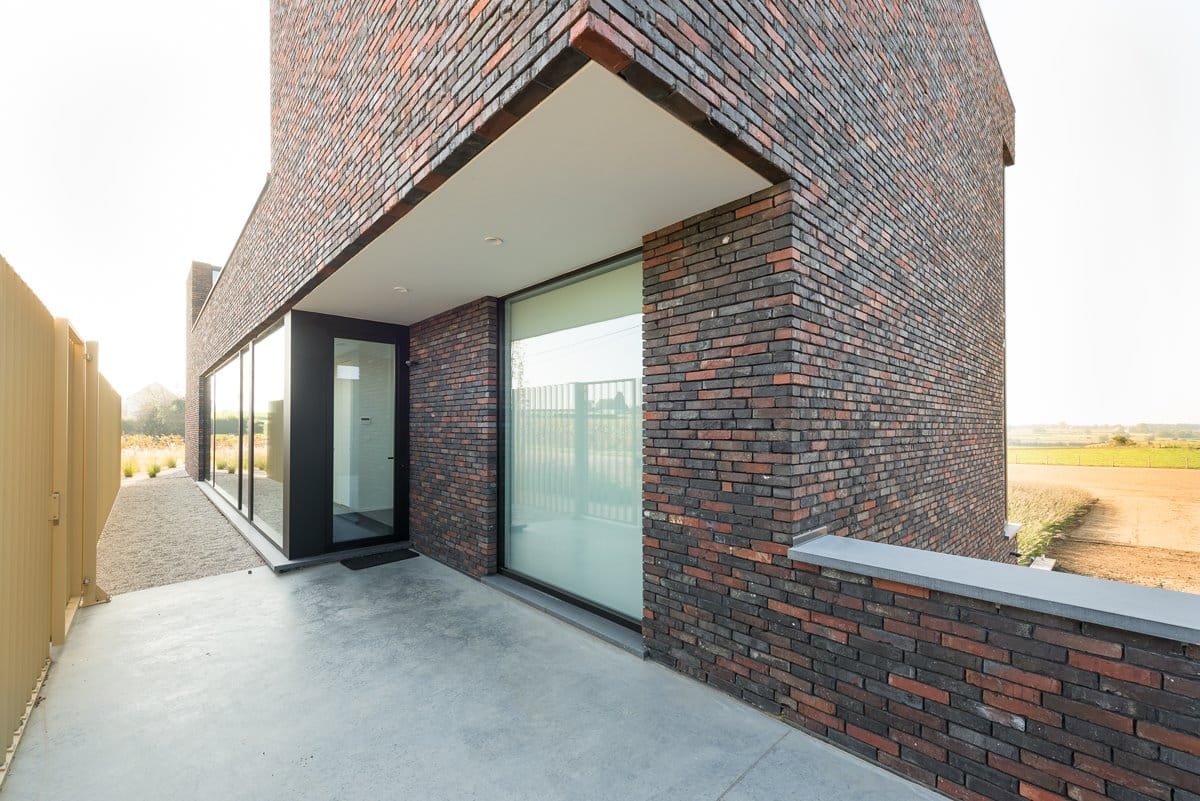 Aluminium buitenschrijnwerk ramen deuren woning Zichem Schüco Corswarem