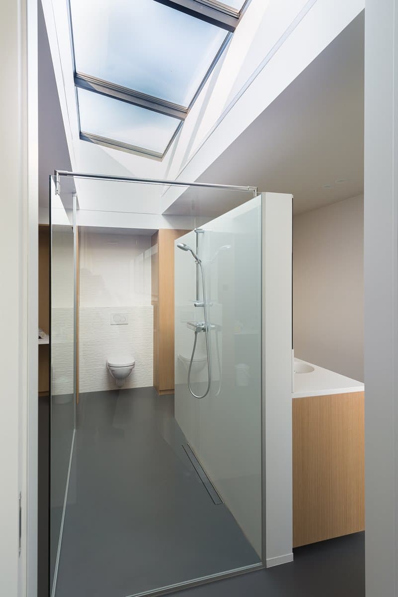 Aluminium buitenschrijnwerk ramen deuren woning Zichem Schüco Corswarem