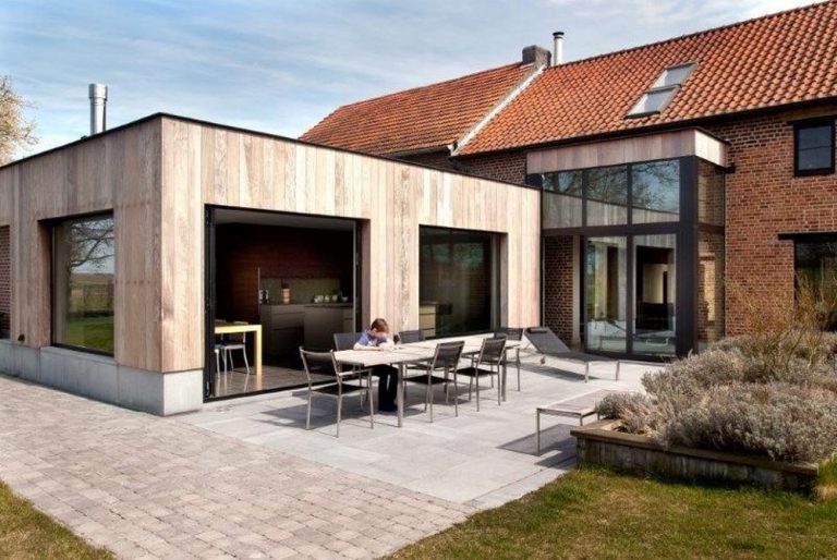 Aluminium buitenschrijnwerk ramen deuren woning Bierbeek Schüco Corswarem