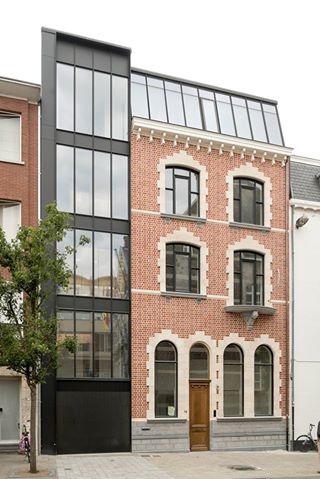 Aluminium buitenschrijnwerk ramen deuren woning Hasselt Schüco Corswarem