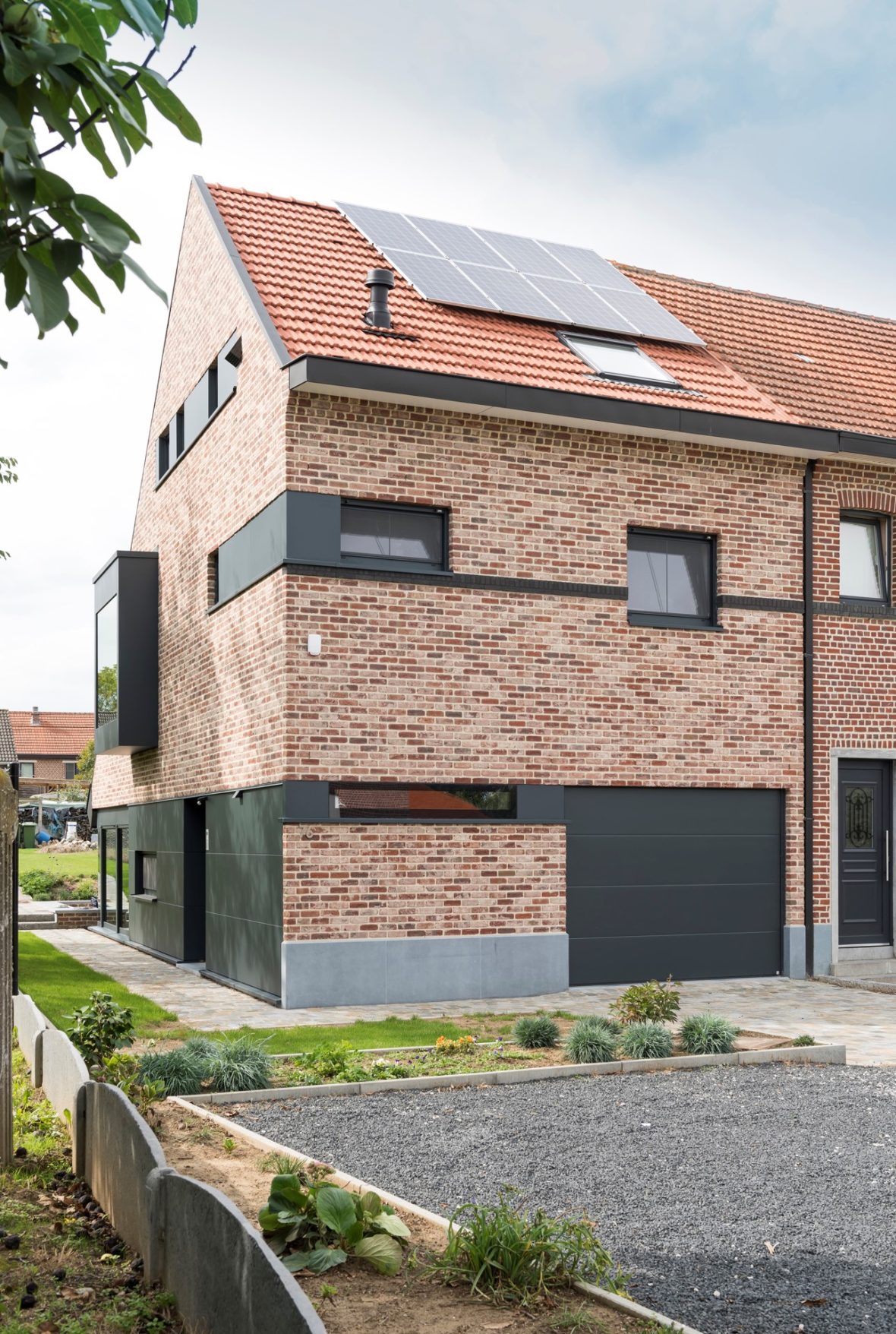 Aluminium buitenschrijnwerk ramen deuren woning Haasrode Schüco Corswarem