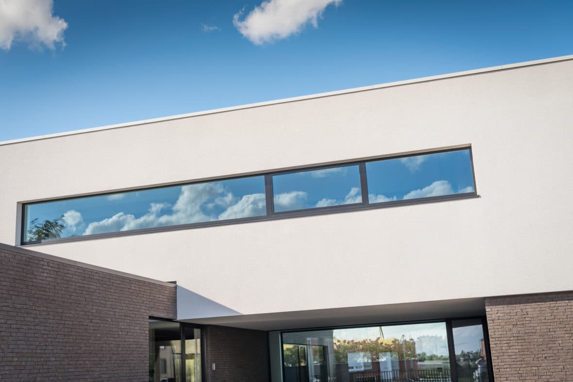 Aluminium buitenschrijnwerk ramen deuren Nieuwerkerken Schüco Corswarem