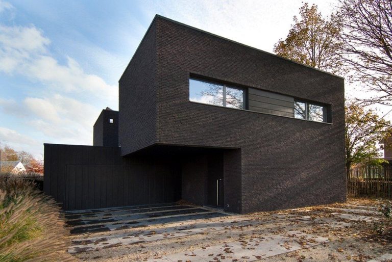 Aluminium buitenschrijnwerk ramen deuren woning Geel Schüco Corswarem