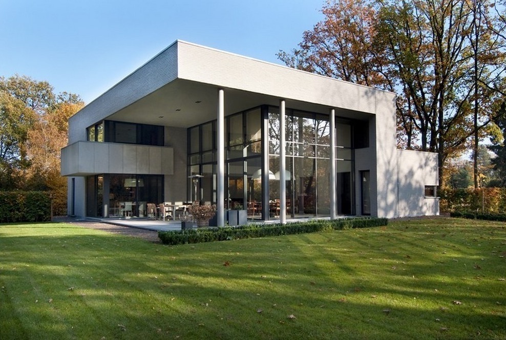 Aluminium buitenschrijnwerk ramen deuren woning Hasselt Schüco Corswarem