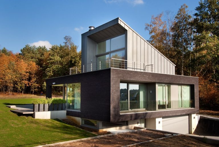 Aluminium buitenschrijnwerk ramen deuren woning Aarschot Schüco Corswarem