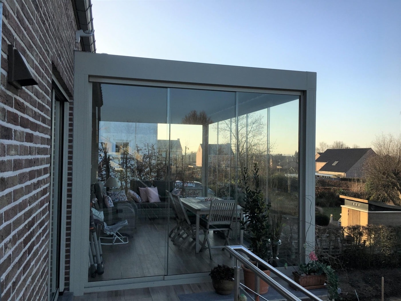 Terrasoverkapping Renson Camargue Tongeren Corswarem