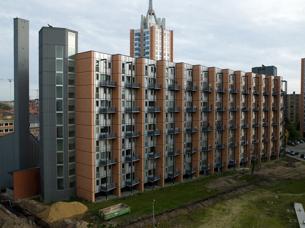 Aluminium buitenschrijnwerk ramen deuren glasgevel gevelbekleding Sint-Maartendal Leuven projectbouw Schüco Corswarem