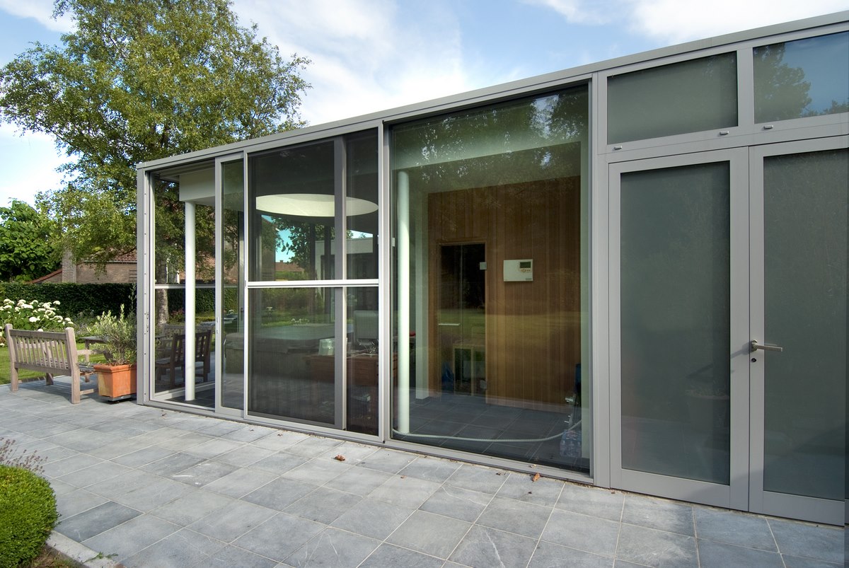 Tuinkamer Outdoor Living aluminium ramen deuren Kiewit Schüco Corswarem