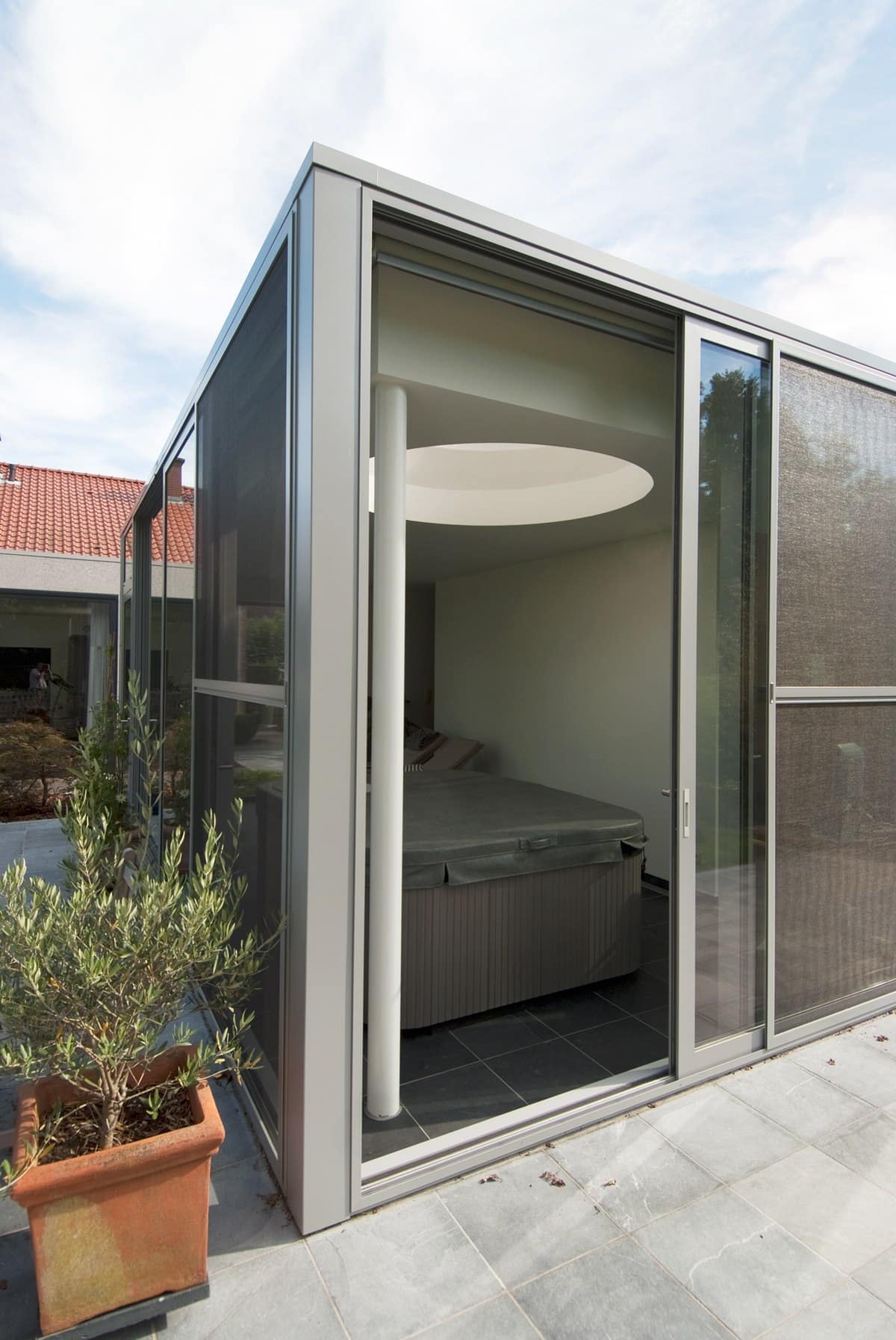 Tuinkamer Outdoor Living aluminium ramen deuren Kiewit Schüco Corswarem