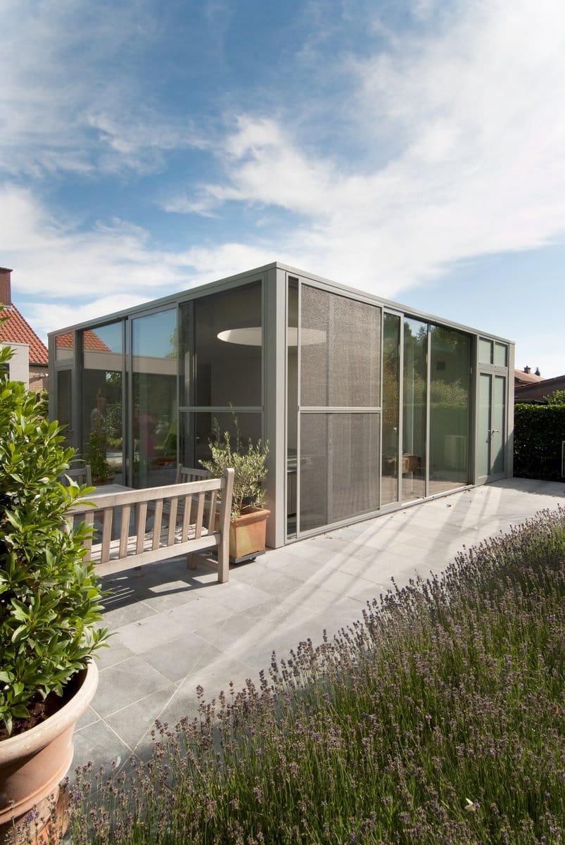 Tuinkamer Outdoor Living aluminium ramen deuren Kiewit Schüco Corswarem
