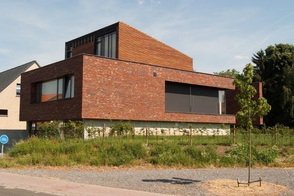 Aluminium buitenschrijnwerk ramen deuren woning Wilderen Schüco Corswarem